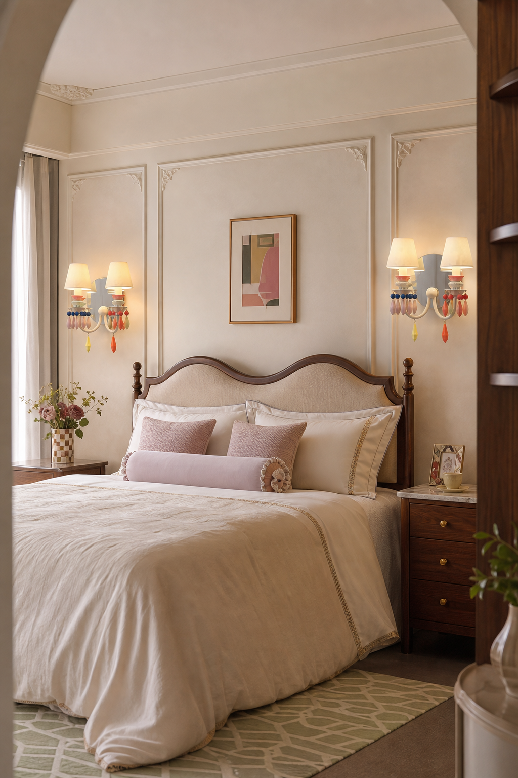 
Pastel Ceramic Two-Light Wall Sconce