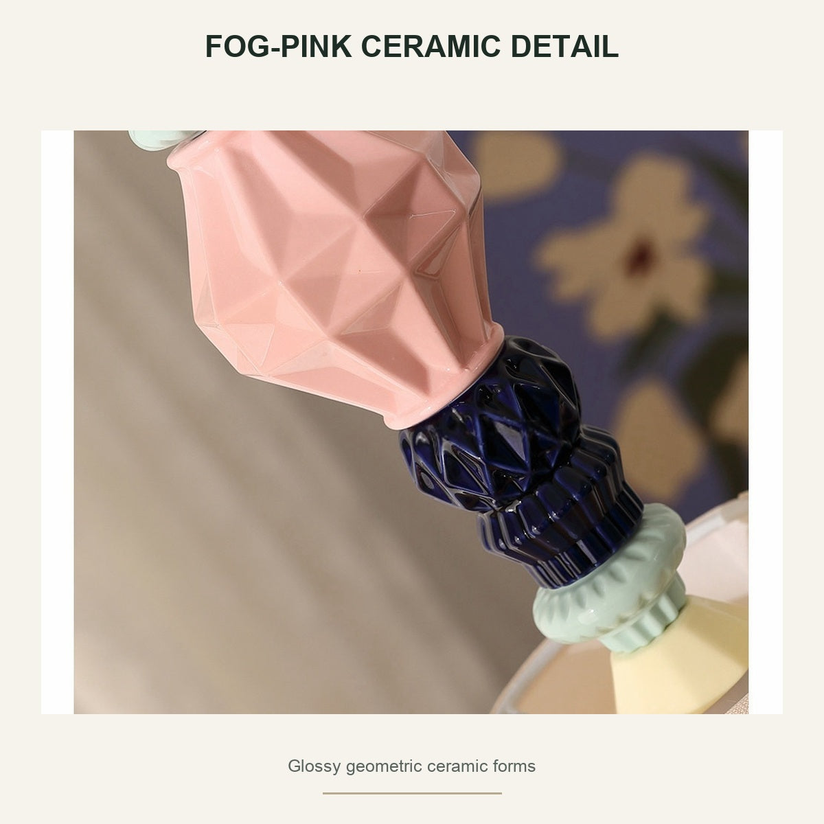 
Pastel Fog-Glaze Pink Ceramic Mini Pendant