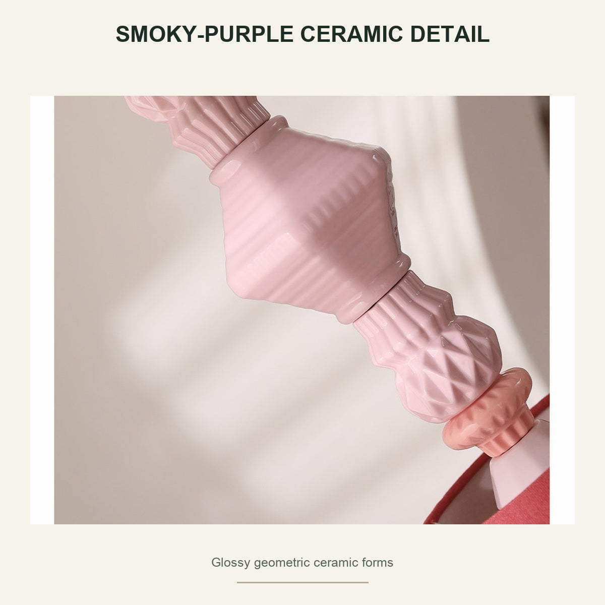 
Pastel Smoky Purple Ceramic Mini Pendant
