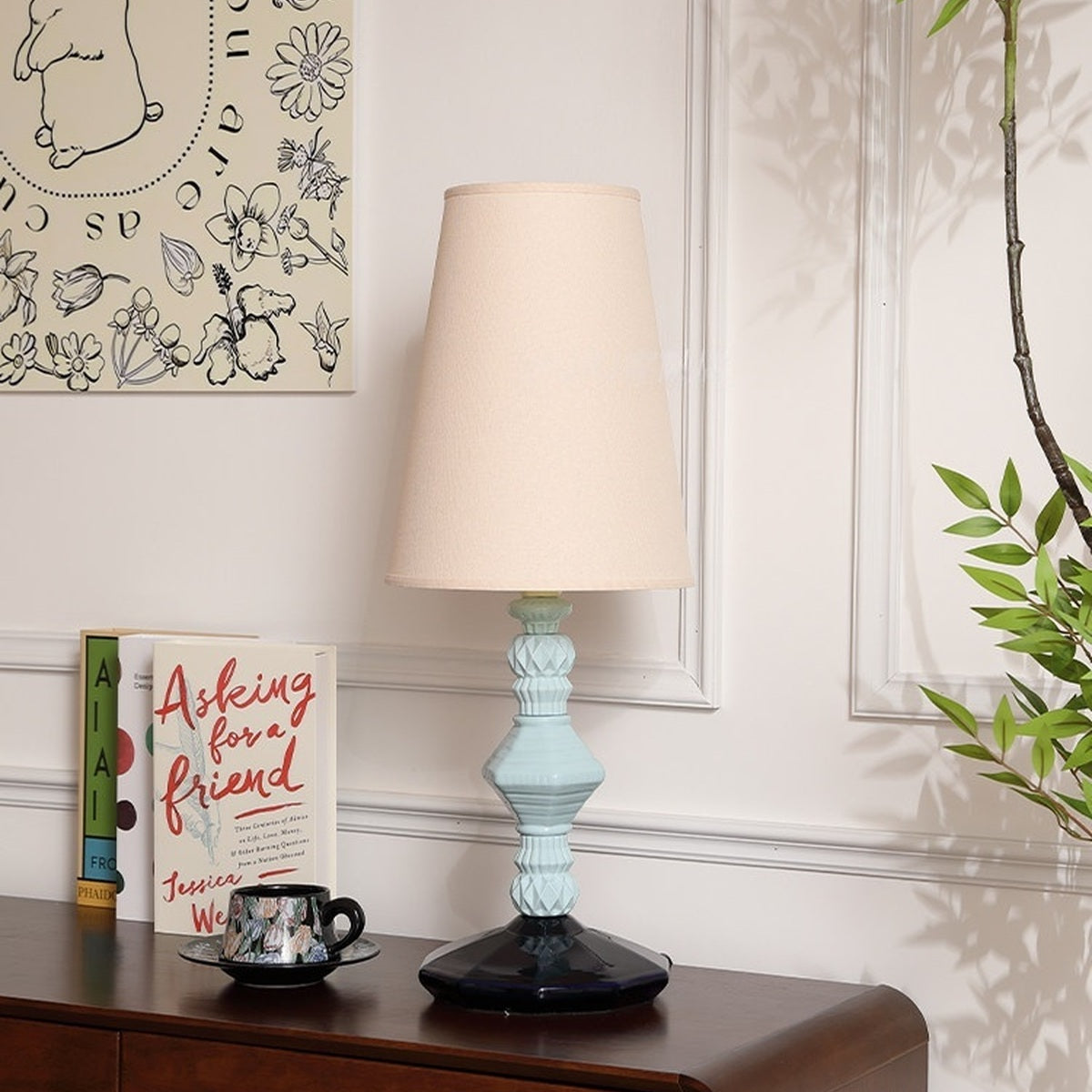 
Pastel Colorful Ceramic Table Lamp
